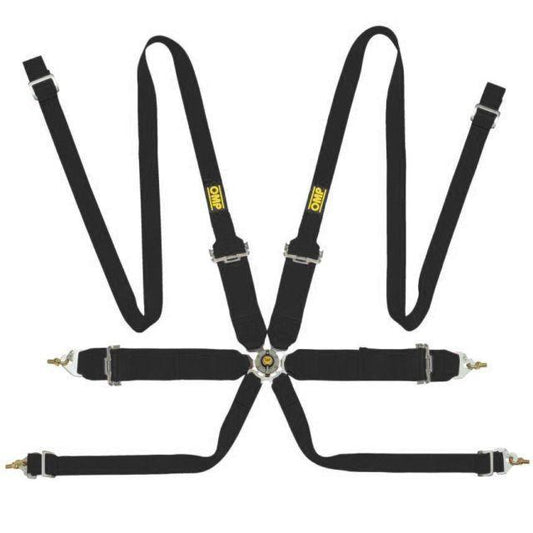 OMP Racing 6 Point Saloon Pull Up Harness