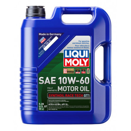 Liqui Moly 5L Synthoil Race Tech GT1 Motor Oil 10W-60