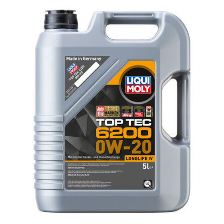 Liqui Moly 5L Top Tec 6200 Motor Oil 0W-20